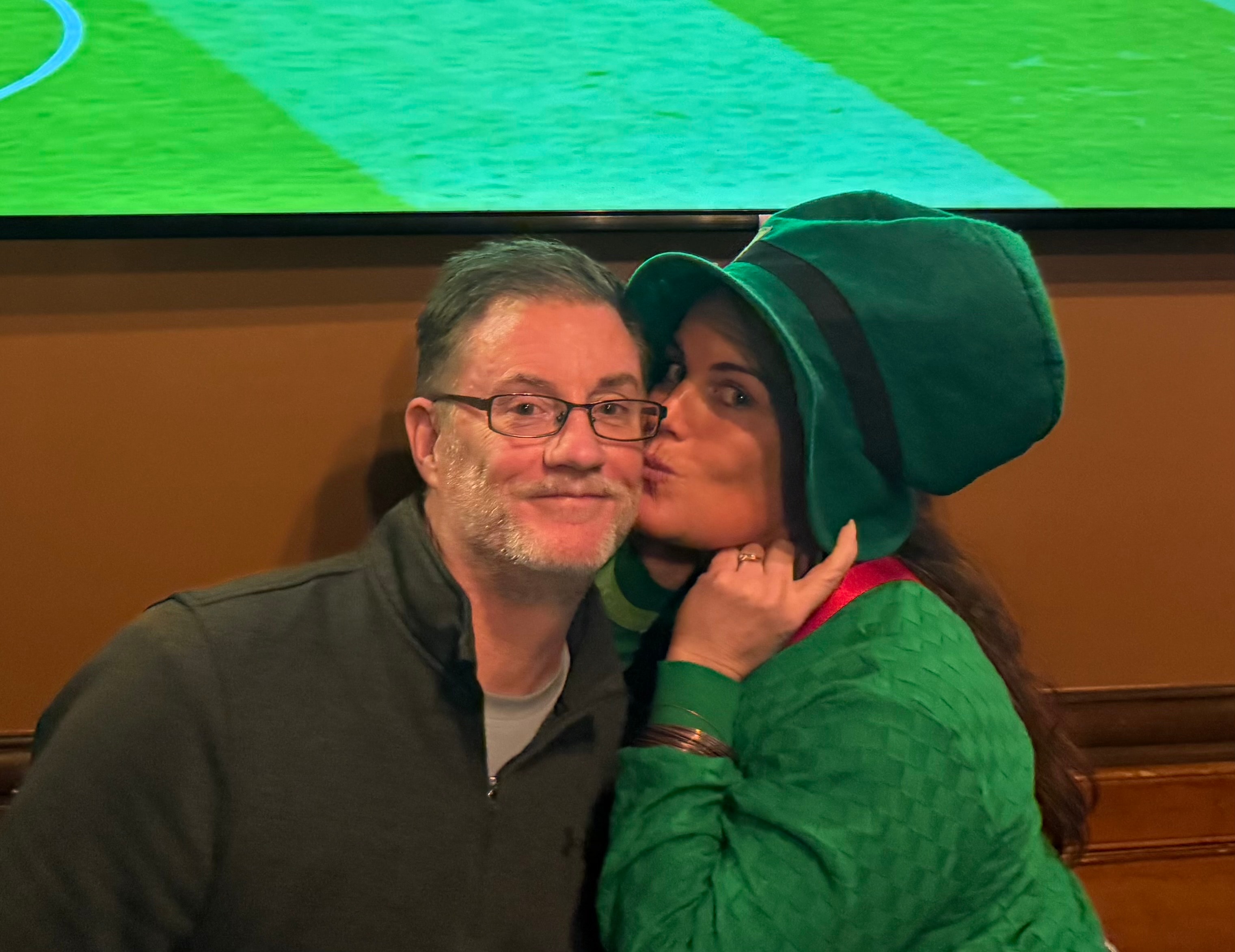 Heather and RC celebrating